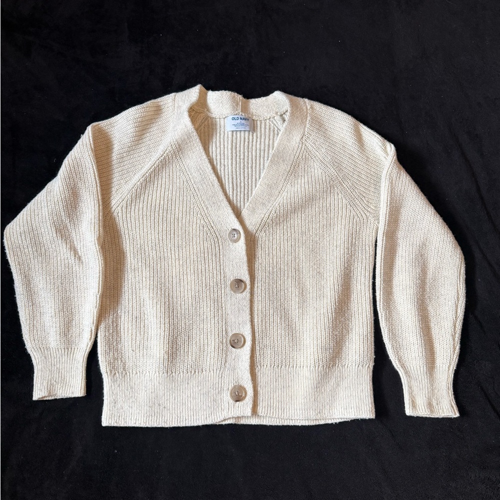 Old Navy Women's Beige Cardigan Sweater